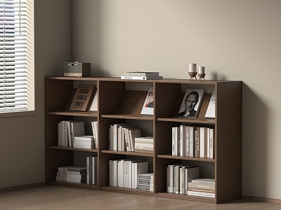 Floor Bookshelf 3d model