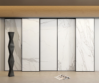 Modern marble wainscots 3d model