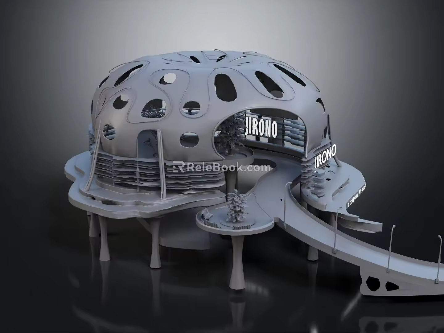 Modern Architecture Concept Architecture Concept Auditorium Erano Concept Auditorium 3d model