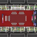 Gorgeous Themed Stage Design With Red Carpet For WDSF Asian Dancesport Festival In Spacious Stadium