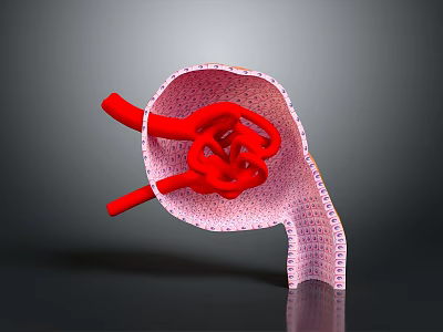 Detailed Human Skin Organ Anatomy With Hair Follicles Blood Vessels And Tissue Layers 3d model