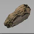 Decorative Natural Wood Stone Material With Rough Textured Surface And Pink Green Hue