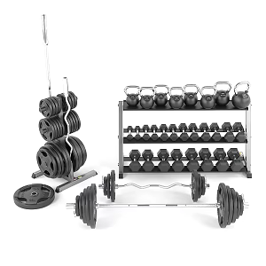 Dumbbell Barbell Fitness Equipment 3d model