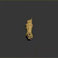 Game Movie Character Golden Mechanical Arm With Ornate Armor Design And Pointing Finger