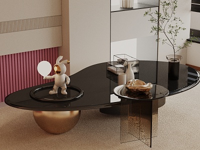 Modern coffee table model