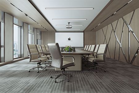 Modern Meeting Room Meeting Table and Chair 3d model