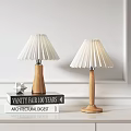 Nordic Table Lamp Solid Wood Table Lamp 3d model