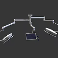 Advanced Medical Equipment Surgical Shadowless Lamp With Adjustable Arms And LED Illumination Technology