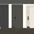 Modern Security Doors With Textured Wood Grain Designs Digital Locks And Various Neutral Finishes