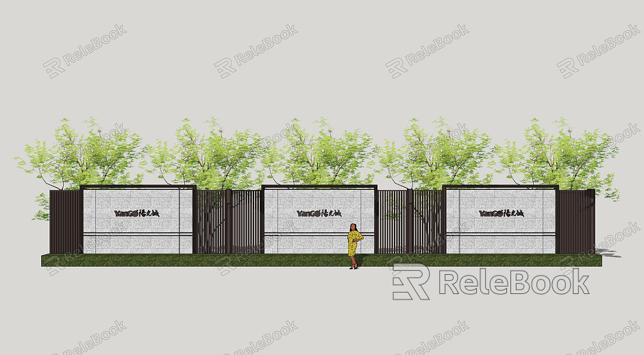 Modern fence residential area fence model