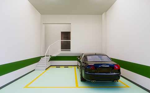 Modern Parking 3d model