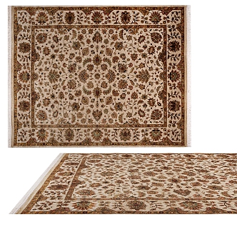 American Style Simple Carpet 3d model