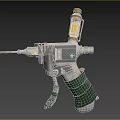 Practical Household Power Tool Featuring Metal Body Green Grip And Yellow Drilling Components