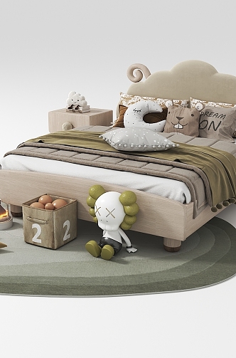 Children's bed 3d model