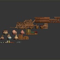 Medieval Items Dungeon Items Medieval Furniture Old Furniture Dungeon Items Ancient Brick Wall Brick Wall 3d model