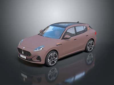 Maserati Pink SUV with Black Roof Modern Exterior and Stylish Wheels 3d model