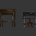 Wooden Tables Collection With Square And Round Shapes And Classic Leg Design