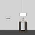 New Chinese-style Side Table Lamp 3d model