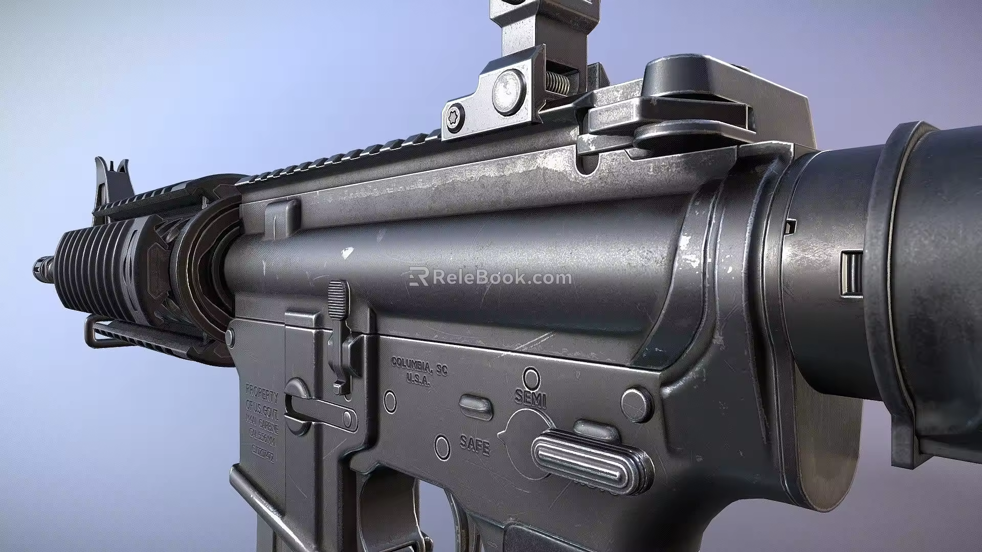 Weapon carbine 3d model