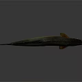 Realistic Aquatic Animal Fish Swimming with Open Mouth Dark Back and Light Belly Underwater
