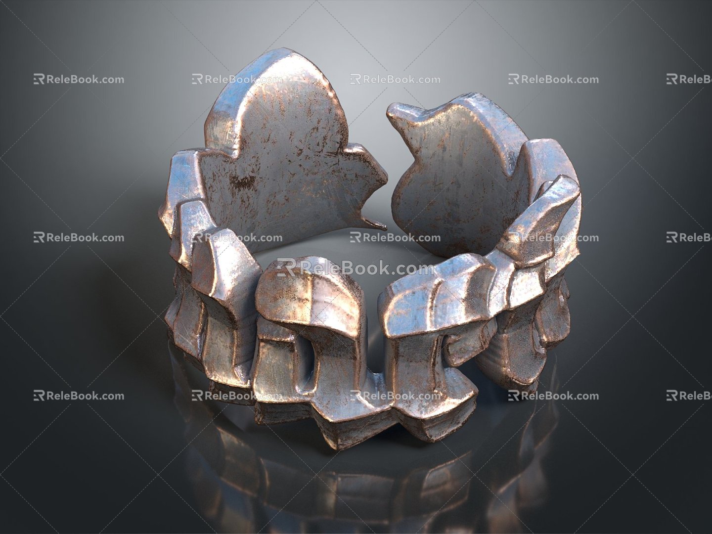 Modern Ring Diamond Ring Gem Ring Women's Ring Wedding Ring Ring Ring 3d model