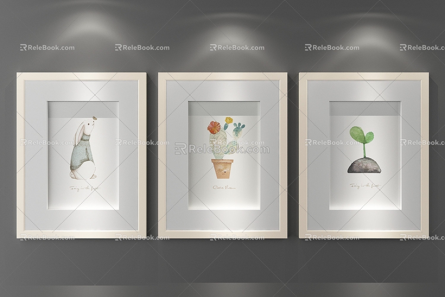 Personalized decorative painting 3d model