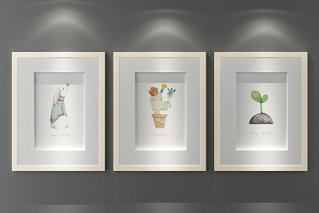 Personalized decorative painting 3d model