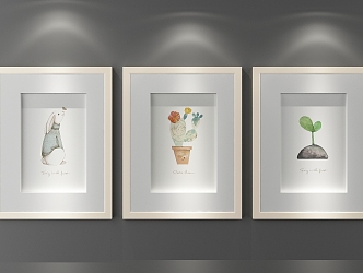 Personalized decorative painting 3d model