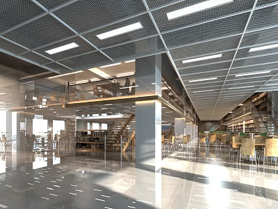Library 3d model
