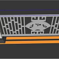 Long Stretch Of Decorative Metal Fence With Intricate Cut Out Patterns Along Highway