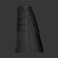 Genuine Leather Utility Apron With Multiple Pockets Adjustable Belt And Stitching Details