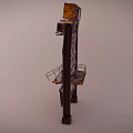 Commercial Metal Display Rack With Multi-layer Grid Baskets And B'E Sign