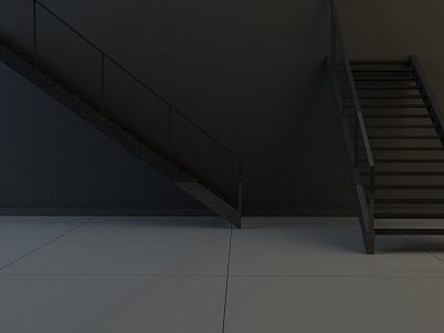 Modern Stairs Iron Stairs model