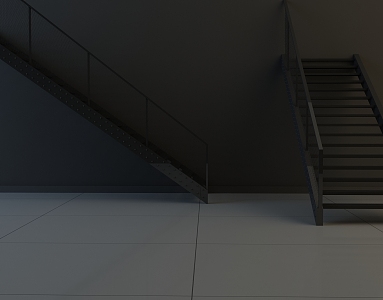 Modern Stairs Iron Stairs 3d model