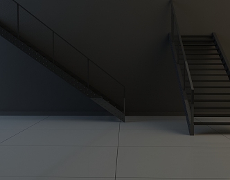 Modern Stairs Iron Stairs 3d model