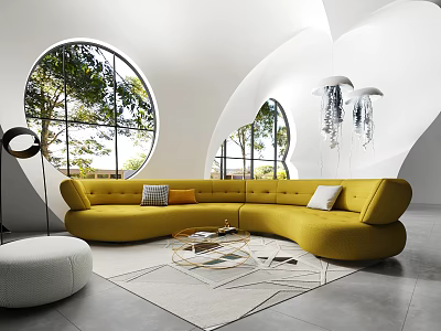 Modern Sofa Coffee Table Combination Rochburg Combination Sofa 3d model