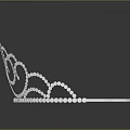Elegant Silver Tiara with Intricate Pearl Design and Reflection on Black Background