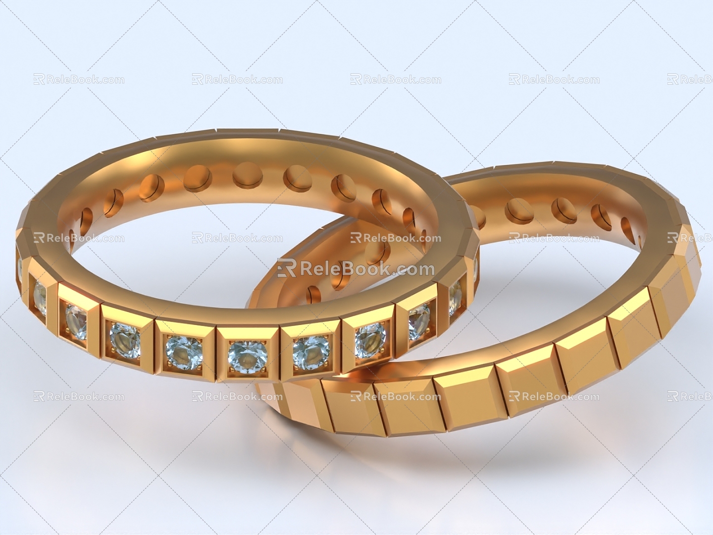 Bracelet Ring Gold Ring Jewelry Gold Ornaments Jewelry Ornaments Bracelet Bracelet 3d model