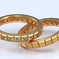 Bracelet Ring Gold Ring Jewelry Gold Ornaments Jewelry Ornaments Bracelet Bracelet 3d model