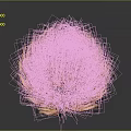 Natural Orange Yellow Biological Organ With Hair Like Filaments And Spherical Structure