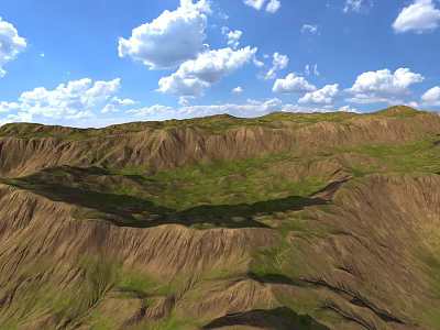 Mountain Range Forest Mountain Peak Mountain Forest Mountain Ridge Geology and Geomorphology Guilin Mountains Gorge Valley Terrain Coster Western Region 3d model
