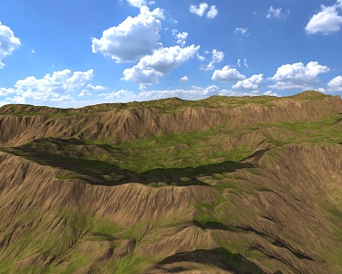 Mountain Range Forest Mountain Peak Mountain Forest Mountain Ridge Geology and Geomorphology Guilin Mountains Gorge Valley Terrain Coster Western Region 3d model