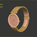 Luxury Rose Gold Watch Featuring Chain Strap Diamond Accents And Elegant Design
