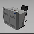 Modern Functional Desk With Built in Screen Keyboard Tray And Ergonomic Chair