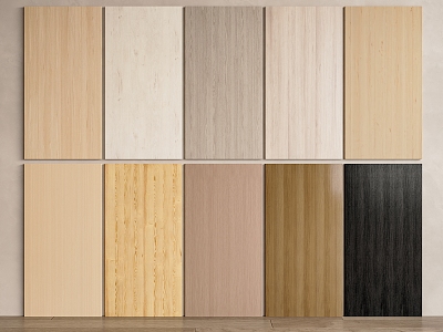 Wood veneer wall panel wall veneer wood veneer background wall wood board solid wood panel 3d model