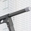 Black Foldable Clothes Drying Rack with Wheels Hanging Shirts and Lower Shelf Holding Shoes Pillow