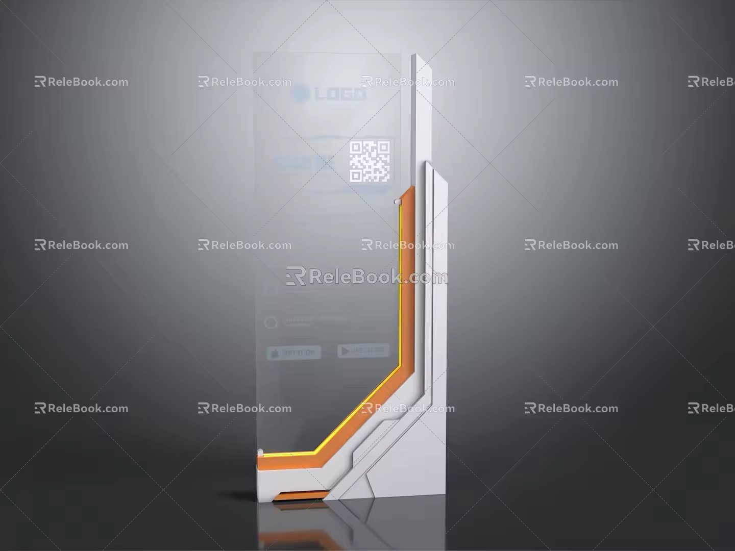 Modern Sci-Fi Device Sci-Fi Poster Sci-Fi Panel 3d model