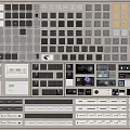 Modern switch socket control panel switch socket panel combination 3d model