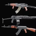 rifles exploded view rifles parts weapons 3d model