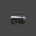 The destroyed pickup 3d model